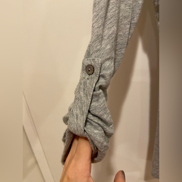 Stylemint crescent Henley in light heather grey size small - Picture 3 of 5